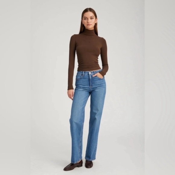 SPRWMN Straight Leg Denim Jeans NWT High Rise Size 26 Cotton - Picture 1 of 11